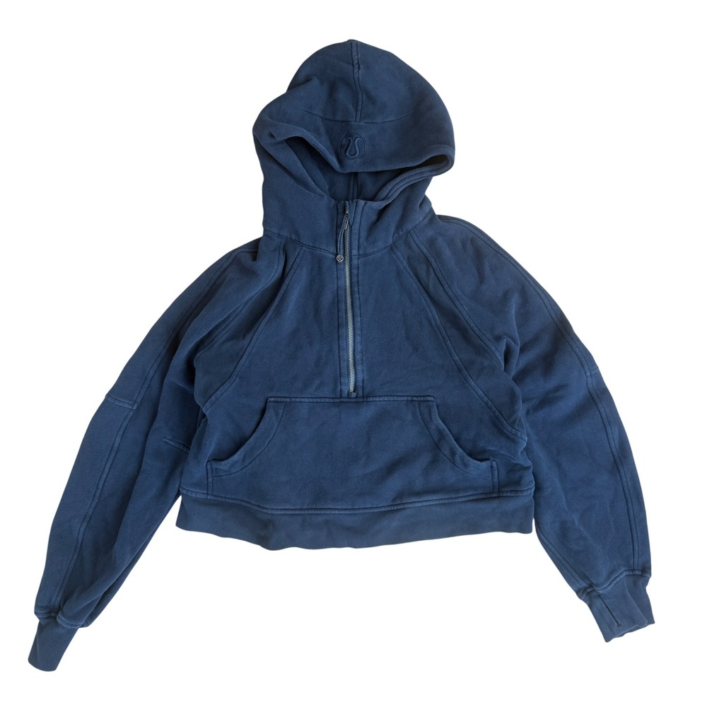 Lululemon Scuba Oversized 1/2 Zip Hoodie Half Zip Pullover XS S Black